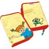 Home-tex Pippi Langstrømpe pennal - 1 rom med innhold - 22x14 cm