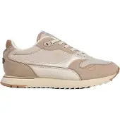 Pepe Jeans for woman. PLS400039 Beige Bexley Essence sneakers (36), Flat, Laces, Casual