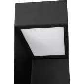 LUCANDE LED-gatelampe Louran, høyde 90 cm, svart, opp/ned