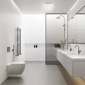 Megaman LED-taklampe Bruno, 60 cm, 23 W, IP44, hvit