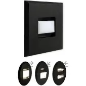 Megaman LED-innfellingslampe Tina, svart, lengde 9 cm, kan dreies