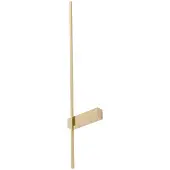 LINDBY LED-vegglampe Natsumi, messing, aluminium, 90 cm