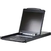 Aten CL1308N - KVM-konsoll med KVM-svitsj - 8 porter - PS/2, USB - 19 - kan monteres i rack - 1280 x 1024 @ 75 Hz - 250 cd/m² - 1000:1 - 5 ms - 1U