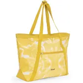 Milan Lava yellow handle-/shopperbag