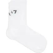 Emporio Armani unisex. 7X000579_AF22658 Running Crusher Socks white (XL), Casual, Raffia