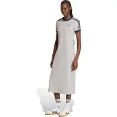Adidas Originals 3 Stripes Slim Kortermet Midi-kjole