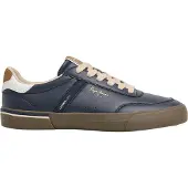 Pepe Jeans for man. PMS300031 Kenton Retro navy blue sneakers (42), Flat, Laces, Casual