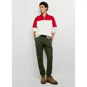 Pepe Jeans for man. PM2100128 Green slim-fit chino trousers (34), Casual, Cotton