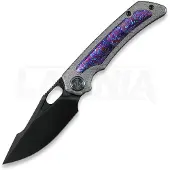 Kunwu Knives Jericho - DLC - Titanium foldekniv, Honeydew Texture + Timascus Inlay