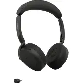 Jabra Evolve3 65 Flex LINK390C MS on-ear-headset ANC Bluetooth, svart