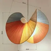 Kare Sella hengelampe, beige, bomull/stål, G9