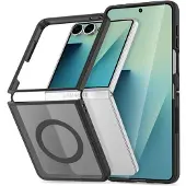 Tech-Protect Samsung Galaxy Z Flip8 Magmat Deksel - MagSafe-kompatibel - Matt Svart