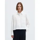Selected Dannie Cropped Skjorte Med Lange Ermer