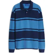 HUGO Nistrico 10281584 Blue Langarmet T-skjorte