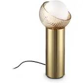 Ideal Lux bordlampe Bloom messing/rav, høyde 27 cm