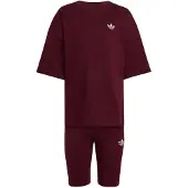Adidas Originals Sett - T-skjorte/Sykkelhorts - Maroon - - 6 år (116) - T-skjorte