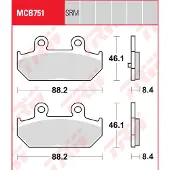 TRW Mcb751 Bremseklosser
