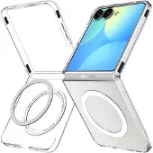 Spigen Samsung Galaxy Z Flip8 AirSkin MagFit MagSafe-deksel - Hvit / Gjennomsiktig