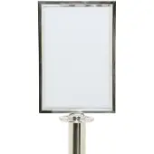 Securit Classic Chrome topskilt A4 rustfrit stål