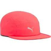 Puma Essentials Running 5 Panel Cap, Sport, Ultra Red, OSFA