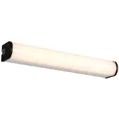 TRIO LED-vegglampe Giacomo, bredde 41 cm, svart, metall, IP44