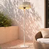 LUCANDE Pyravo varmestråler, beige, 200 cm, aluminium, IP44