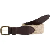 Silbon Ethnic Fabric Leather Belte