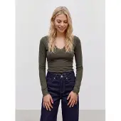 Vero Moda Skye T-skjorte Med Lange Ermer Og V-hals