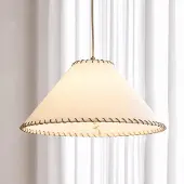 NOLA Whitt hengelampe, hvit, papir, Ø 39 cm, E27