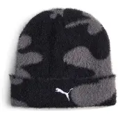 Puma Brushed Printed Mid Crown Beanie, Accessories, Black, OSFA