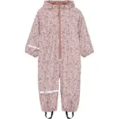CeLaVi Regndress m. Fleece - PU - Shadow Grå m. Blomster - - 90 - Regndress