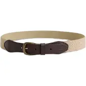 Silbon Ethnic Fabric Leather Belte