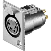 Wentronic goobay - Audiotilkopling - 4-pins XLR hunn låsing