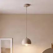Luminex Hengelampe Sool, beige, Ø 15 cm, 1 lyskilde, metall, E27