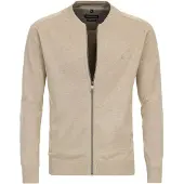 Casamoda Vest Zip Beige Størrelse