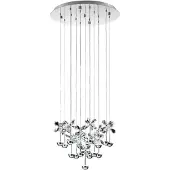Stars of Light EGLO LED-hengelampe Pianopoli krom 50x113 cm