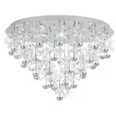 Stars of Light EGLO LED-taklampe Pianopoli krom Ø 78 cm