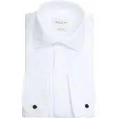 Profuomo Tuxedo Skjorte Dobbel Mansjett Hvit Størrelse