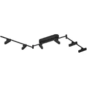 LINDBY LED-taklampe Eldrin, 6 lyskilder, svart, lyspunkter