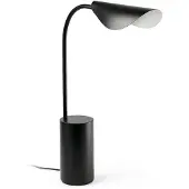Faro Liggera bordlampe, svart, stål, høyde 27,9 cm