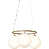 Nuura lysekrone Miira 3 Circular, Ø 54 cm, messing/opal