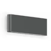 Wever & Ducre utendørs LED-vegglampe Kiosk 2.0 antrasitt 2 700 K
