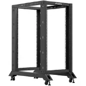 Lanberg OR01-6022-B åpent serverrack 19 22U 600 x 1000 mm 600 kg, svart
