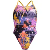 Speedo Allover Digital Lattice Tie-back Badetøy