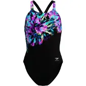 Speedo Female Placement Printed Powerback Badetøy
