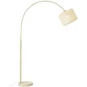 LINDBY buelampe Helin, beige, tekstil, høyde 198,5 cm