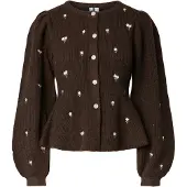 Pieces Pcsilly Puff Strikket Cardigan