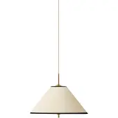 Globen Lighting hengelampe IRIS 25, kremfarget, Ø 25 cm