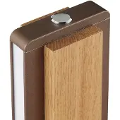 Brilliant Arviso LED-bordlampe, trefarge, eik, høyde 51 cm, CCT