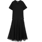 DKNY D62797 Kort Ermet Kjole